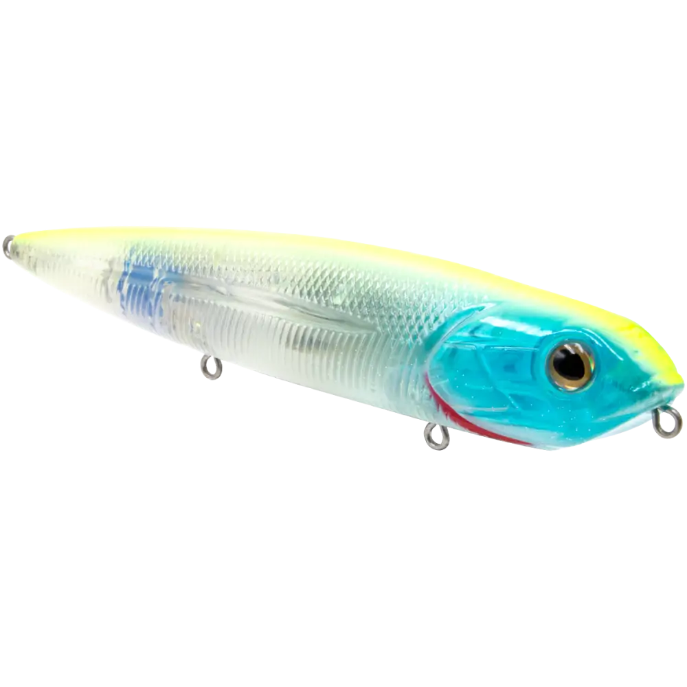 Walking Boss 4.7’’ Walk-the-Dog Topwater – EBS MultiTouch 3-Sound Technology | Color: Beauty Shad Black Back Chrome