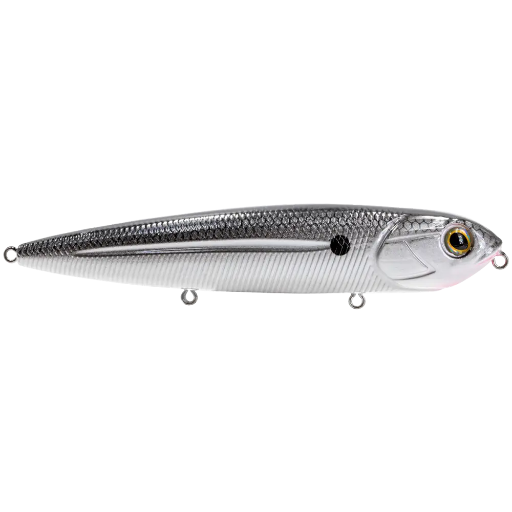 Walking Boss 4.7’’ Walk-the-Dog Topwater – EBS MultiTouch 3-Sound Technology | Color: Beauty Shad Black Back Chrome