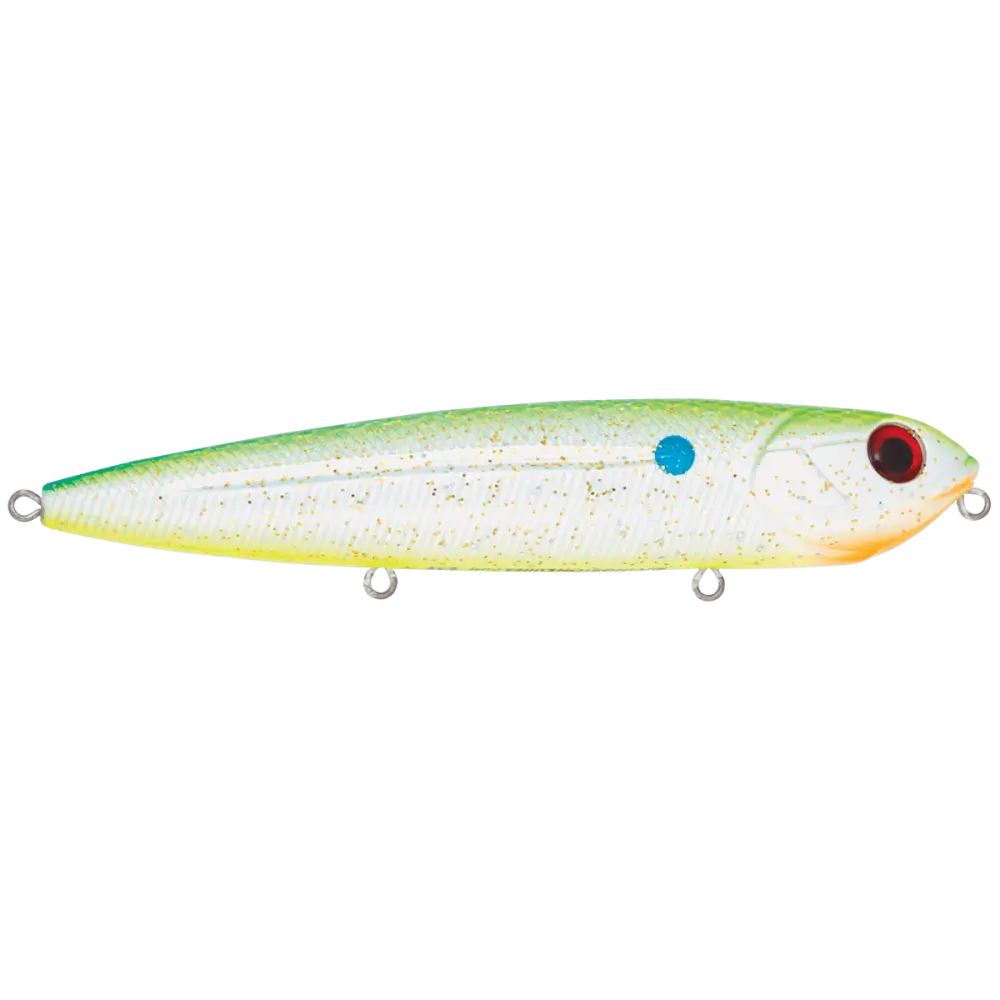 Walking Boss 4.7’’ Walk-the-Dog Topwater – EBS MultiTouch 3-Sound Technology | Color: Beauty Shad Black Back Chrome