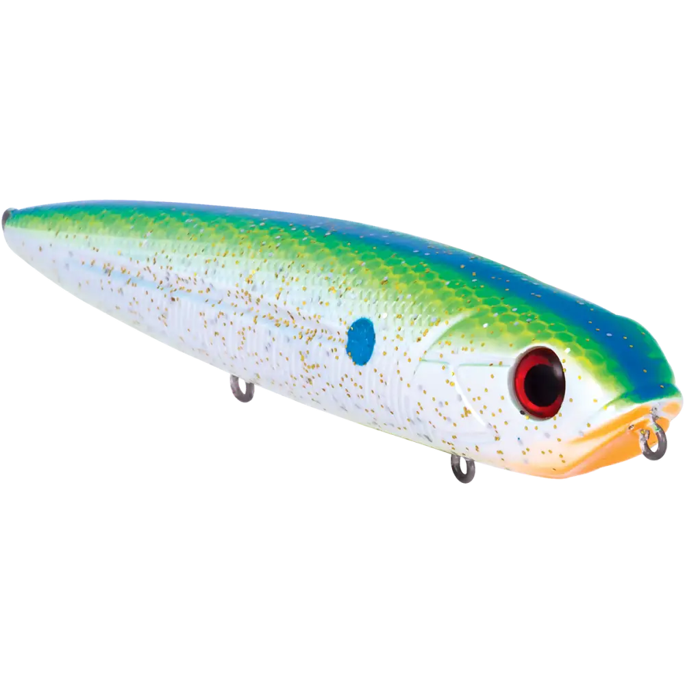 Walking Boss 4.7’’ Walk-the-Dog Topwater – EBS MultiTouch 3-Sound Technology | Color: Beauty Shad Black Back Chrome