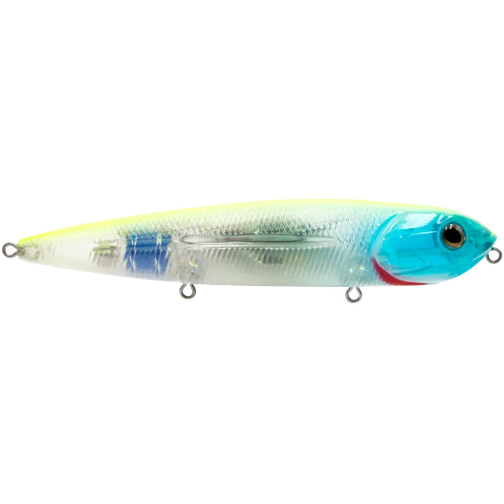 Walking Boss 4.7’’ Walk-the-Dog Topwater – EBS MultiTouch 3-Sound Technology | Color: Beauty Shad Black Back Chrome