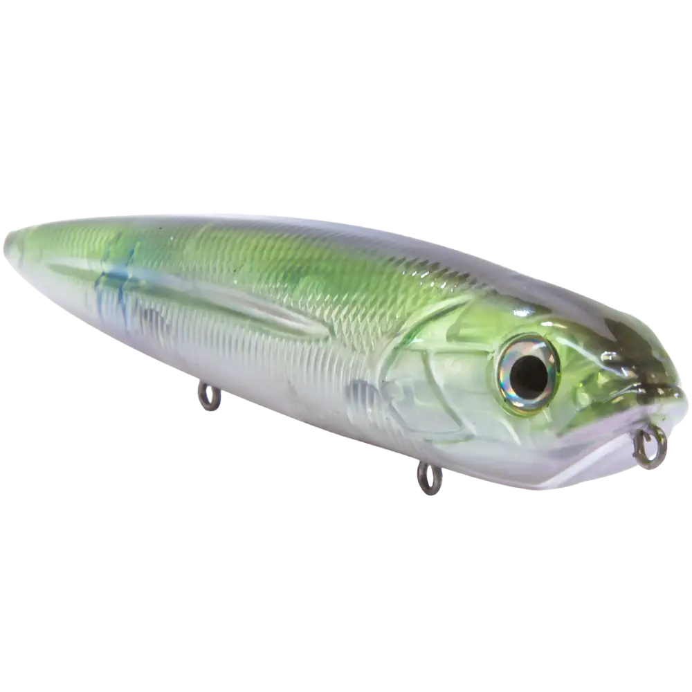 Walking Boss 4.7’’ Walk-the-Dog Topwater – EBS MultiTouch 3-Sound Technology | Color: Beauty Shad Black Back Chrome