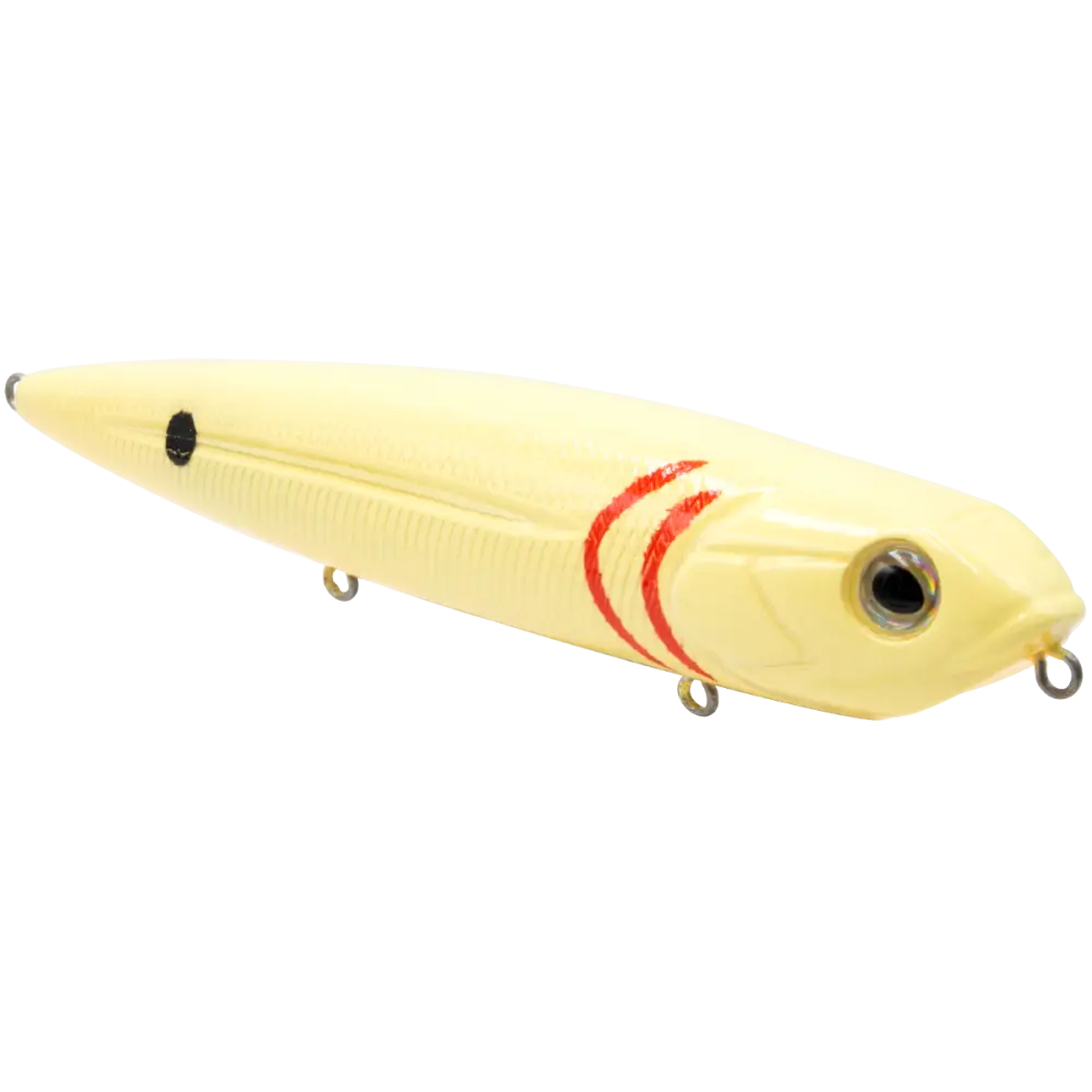 Walking Boss 4.7’’ Walk-the-Dog Topwater – EBS MultiTouch 3-Sound Technology | Color: Beauty Shad Black Back Chrome