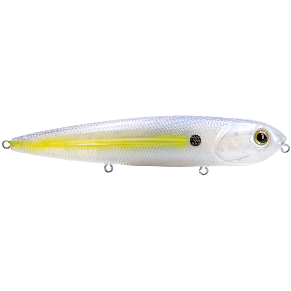 Walking Boss 4.7’’ Walk-the-Dog Topwater – EBS MultiTouch 3-Sound Technology | Color: Beauty Shad Black Back Chrome