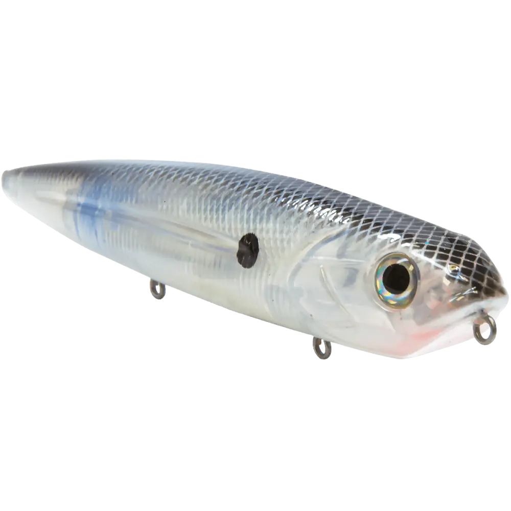 Walking Boss 4.7’’ Walk-the-Dog Topwater – EBS MultiTouch 3-Sound Technology | Color: Beauty Shad Black Back Chrome