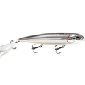 Walking Boss 4.7’’ Walk-the-Dog Topwater Lure – EBS Sound Technology | Color: Black Back Chrome Shad Pure Bone