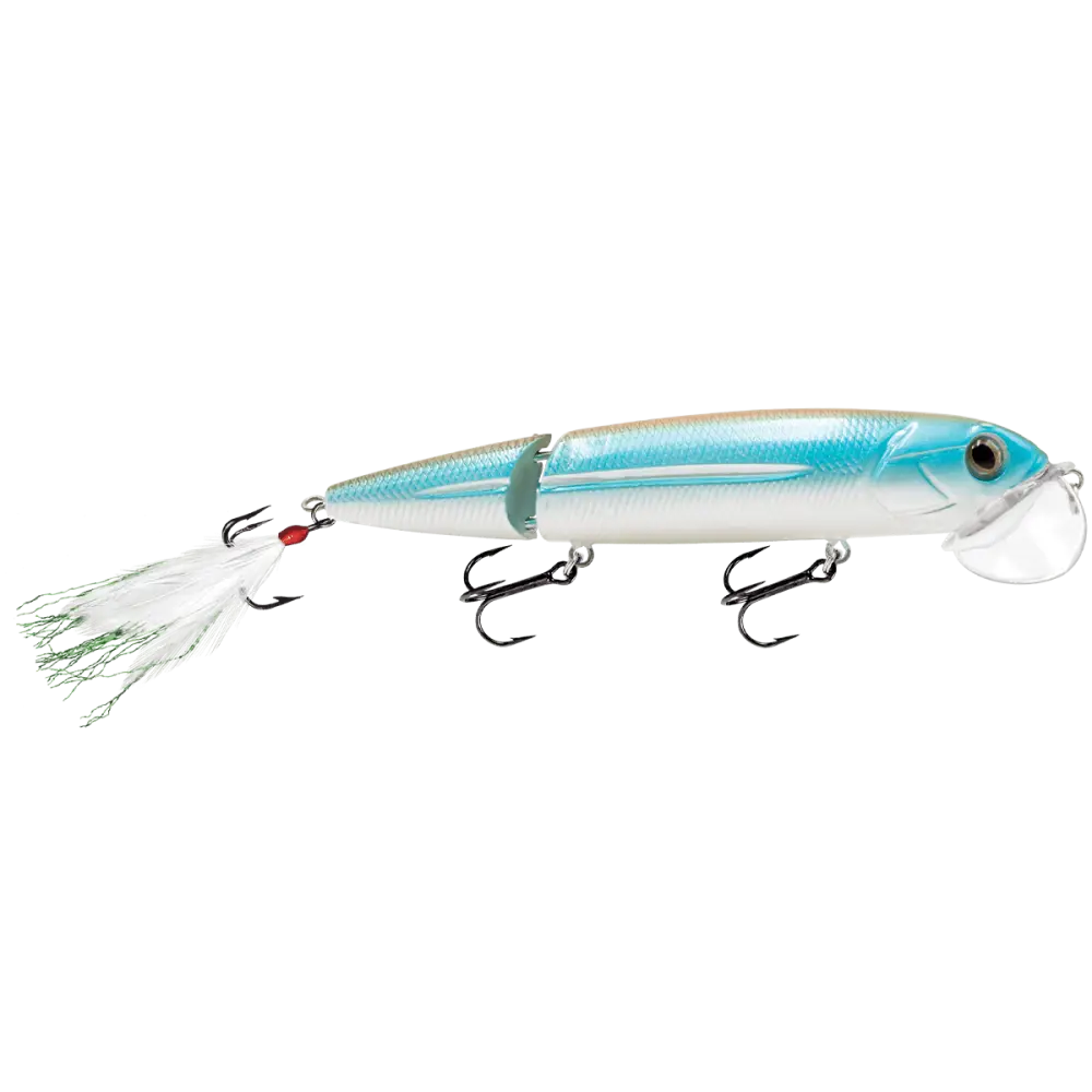 Walking Boss II 4.7’’ Topwater Lure for Bass & Predators – EBS Sound Technology | Color: Bone Cracker Chartreuse blue