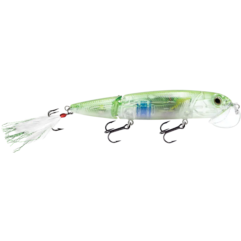 Walking Boss II 4.7’’ Topwater Lure for Bass & Predators – EBS Sound Technology | Color: Bone Cracker Chartreuse blue