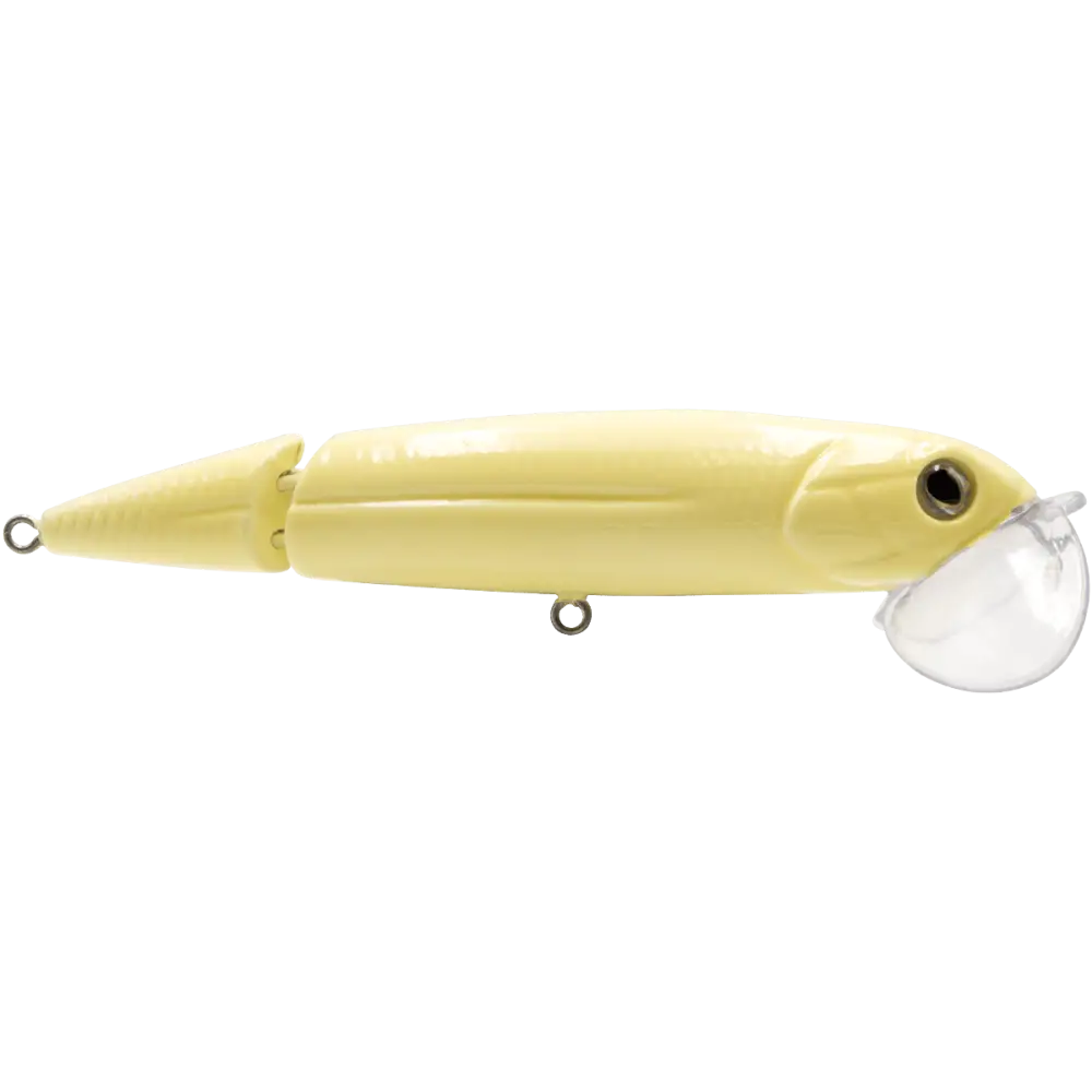 Walking Boss II Jr. 4’’ Jointed Topwater Lure – EBS Sound Technology | Color: Chartreuse Blue Shiner Black Back Chrome