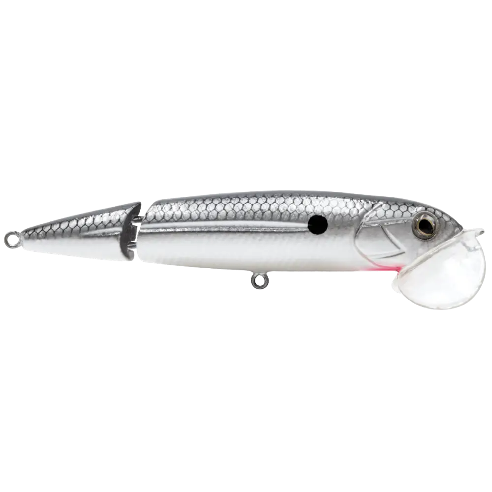 Walking Boss II Jr. 4’’ Jointed Topwater Lure – EBS Sound Technology | Color: Chartreuse Blue Shiner Black Back Chrome