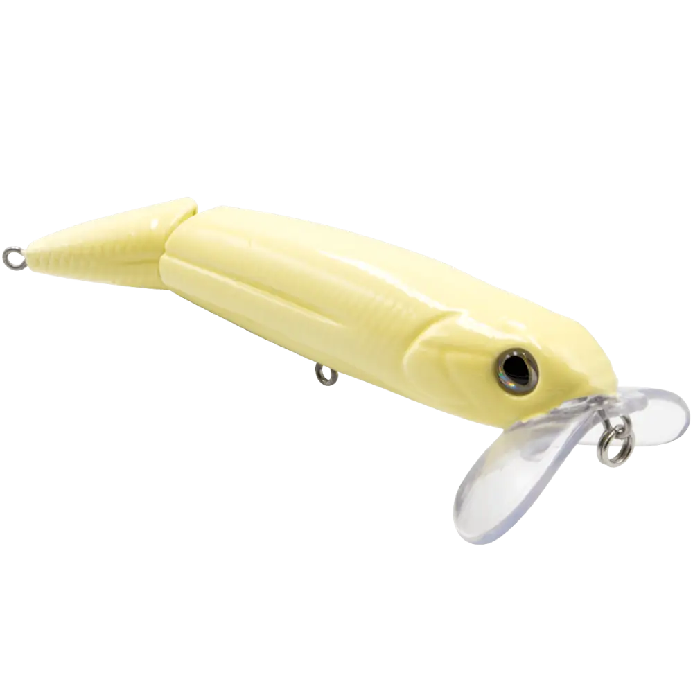 Walking Boss II Jr. 4’’ Jointed Topwater Lure – EBS Sound Technology | Color: Chartreuse Blue Shiner Black Back Chrome