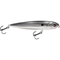 Walking Boss Jr. 4’’ Walk-the-Dog Topwater Lure – EBS Sound Technology | Color: XXX Shad Black Back Chrome Bluetreuse