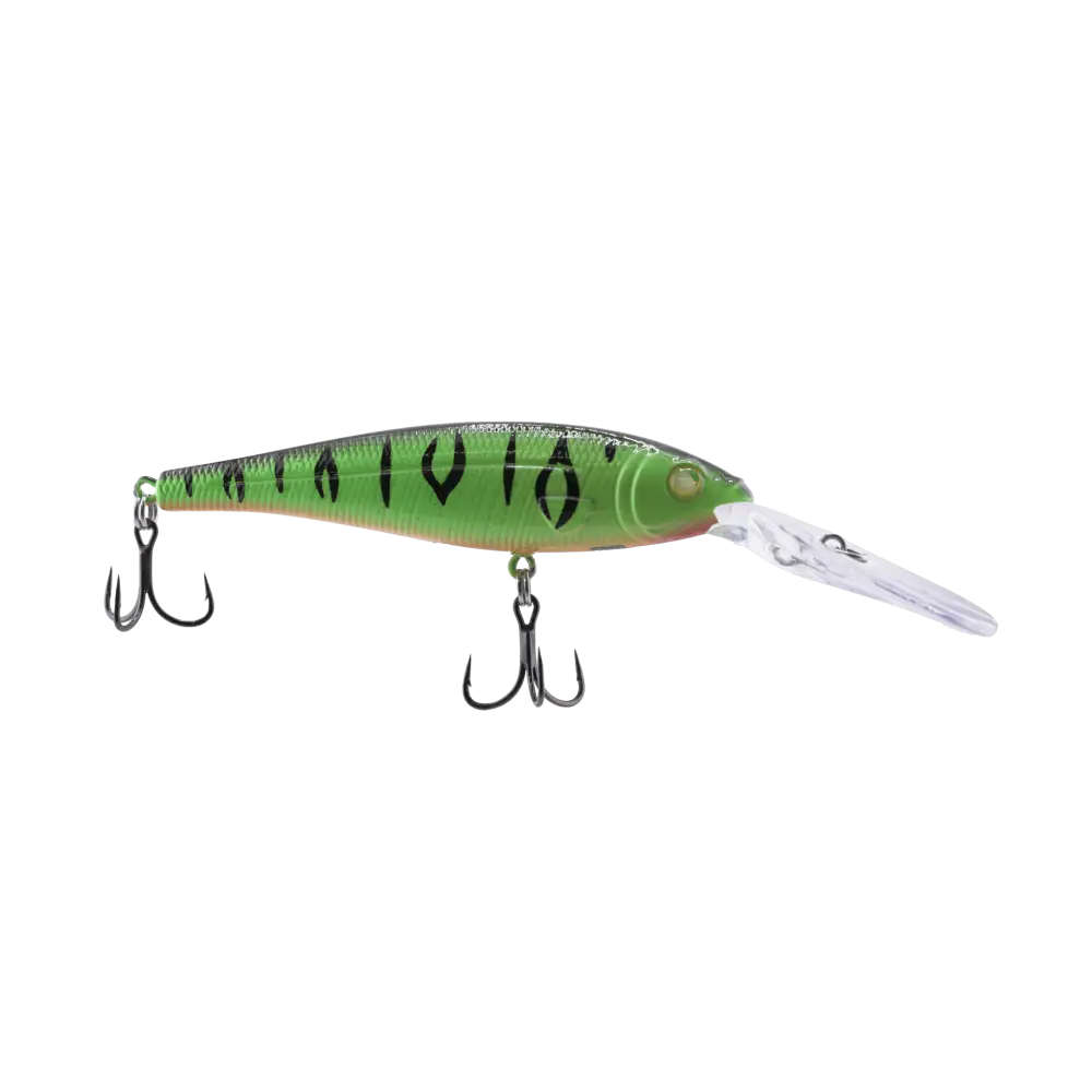 Walleye Minnow 90 Crankbait – EBS Sound Technology | color: Limelight Firetiger Wonder Bread Kiwi Cotton Candy