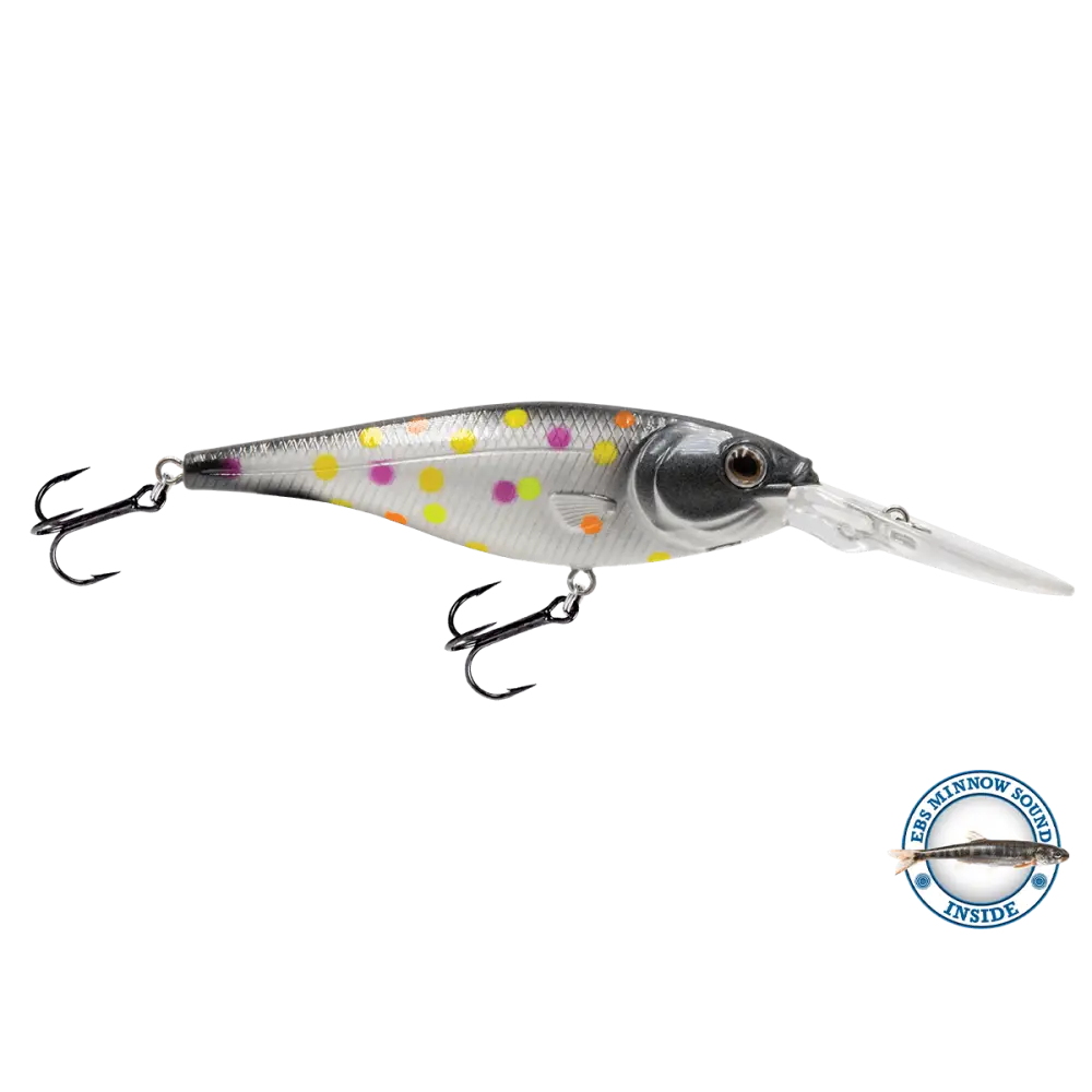 Walleye Shad 90 Crankbait – EBS Sound Technology | Color & Sound: Blue Tiger / Minnow Candy Corn / Perch Pink Crush