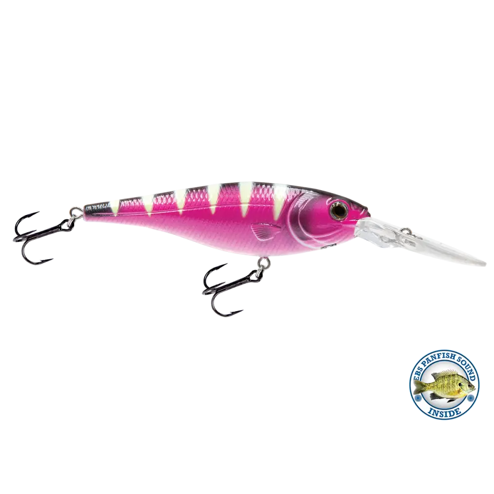 Walleye Shad 90 Crankbait – EBS Sound Technology | Color & Sound: Blue Tiger / Minnow Candy Corn / Perch Pink Crush