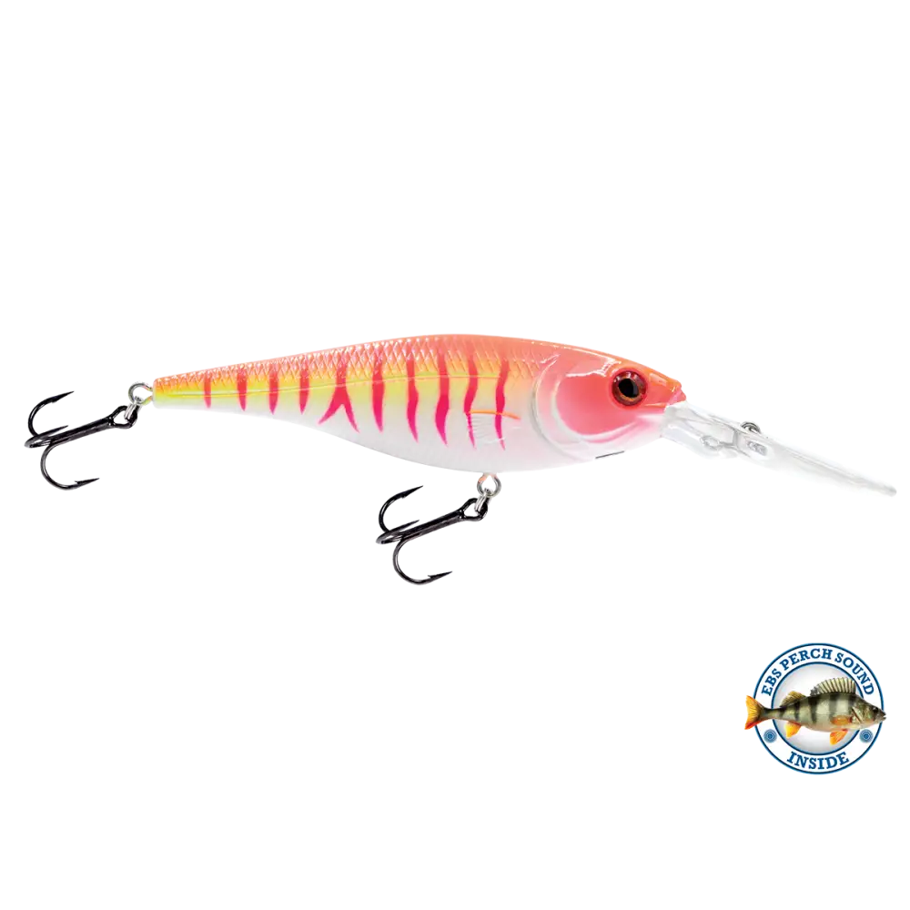 Walleye Shad 90 Crankbait – EBS Sound Technology | Color & Sound: Blue Tiger / Minnow Candy Corn / Perch Pink Crush