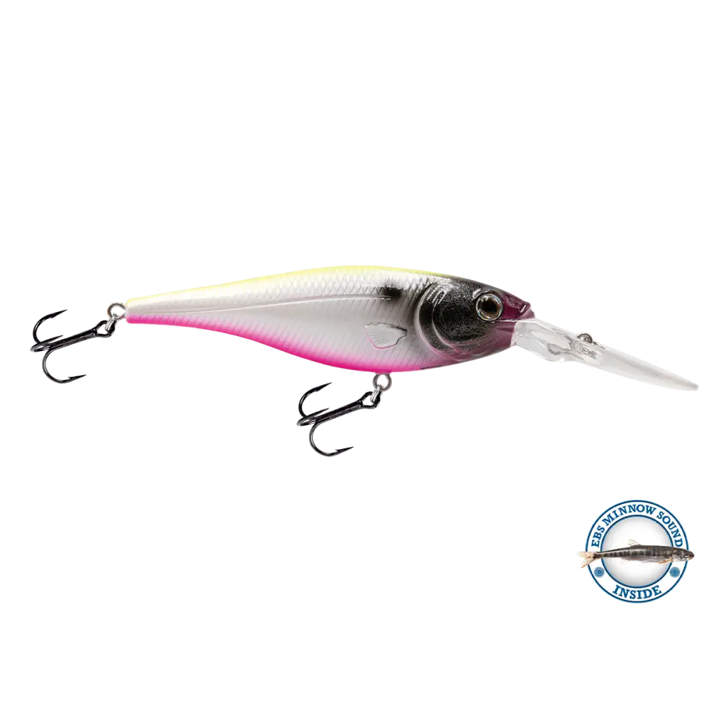 Walleye Shad 90 Crankbait – EBS Sound Technology | Color & Sound: Blue Tiger / Minnow Candy Corn / Perch Pink Crush