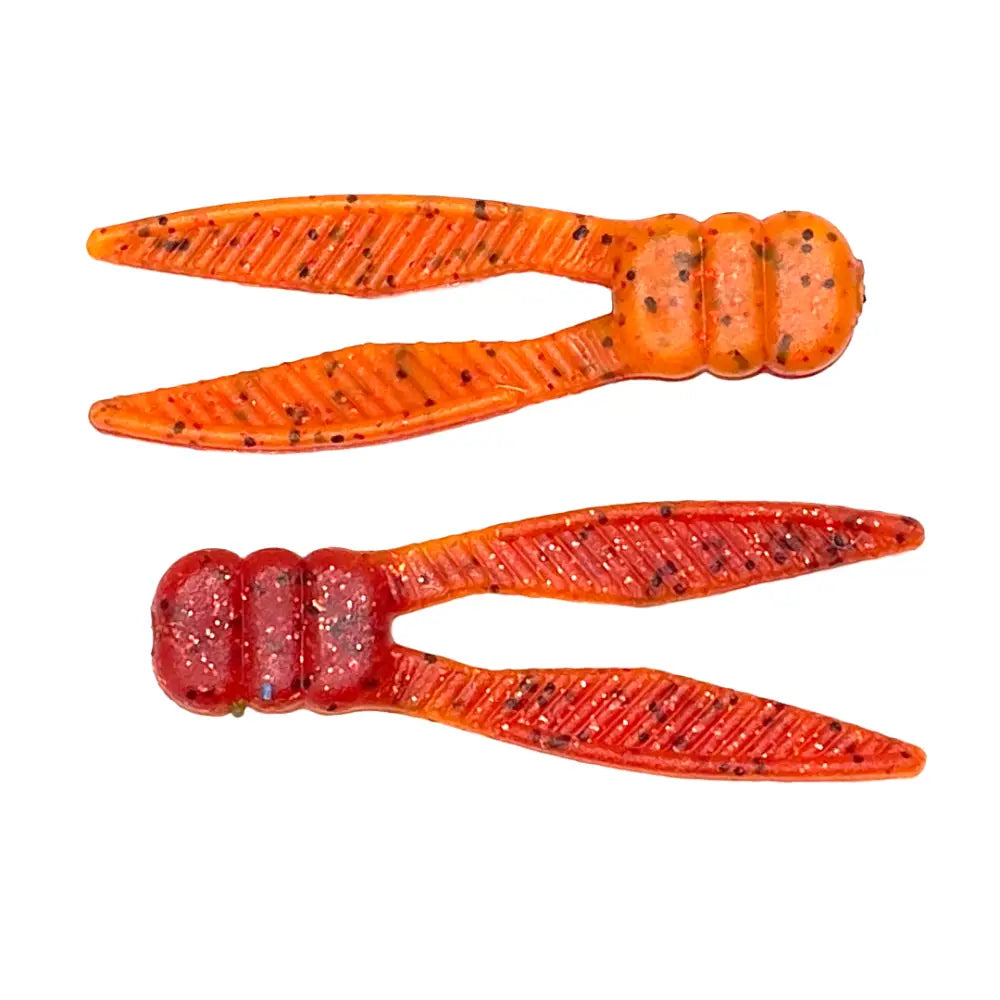 Whisker Biscuit Chunk 3.25’’ Jig Trailer – 8-Pack | Hendrix Fishing Co. | Color(s): Fire Craw Junebug Chartreuse White