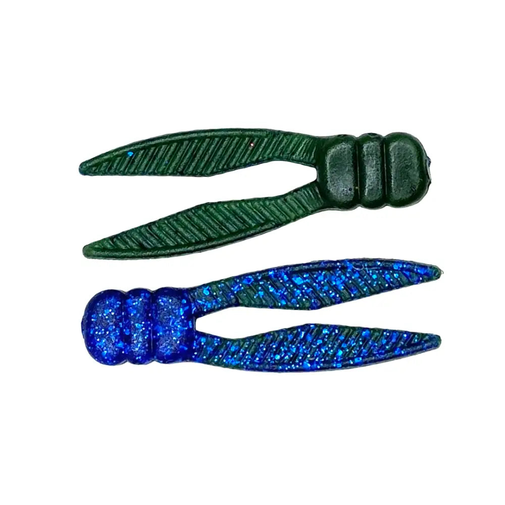 Whisker Biscuit Chunk 3.25’’ Jig Trailer – 8-Pack | Hendrix Fishing Co. | Color(s): Fire Craw Junebug Chartreuse White