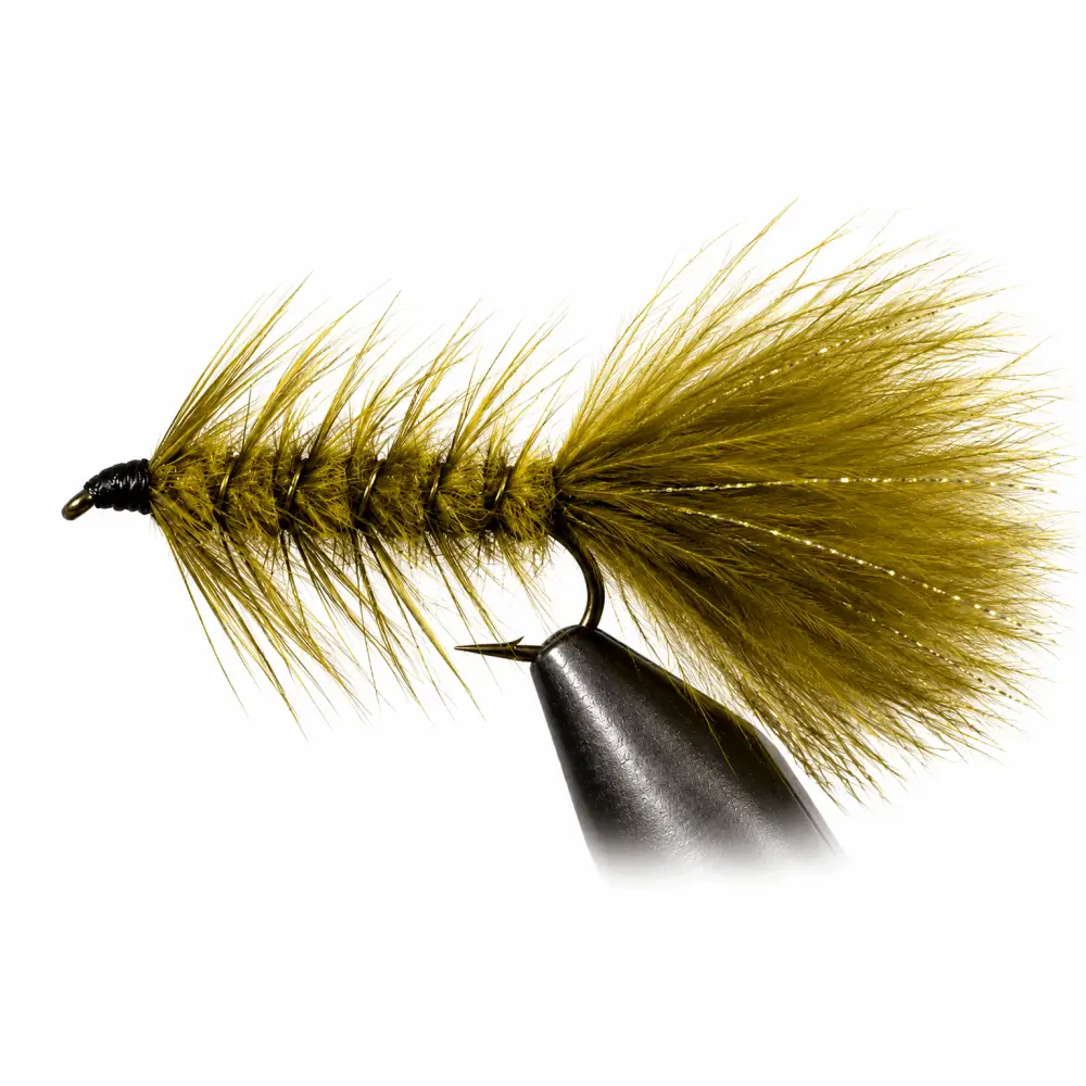 Woolly Bugger | Color: Black Brown Olive Olive/Black | Size: 04 06 08 10 12 14 4 6 8 - 3 Pack - Artificial Fishing Flies